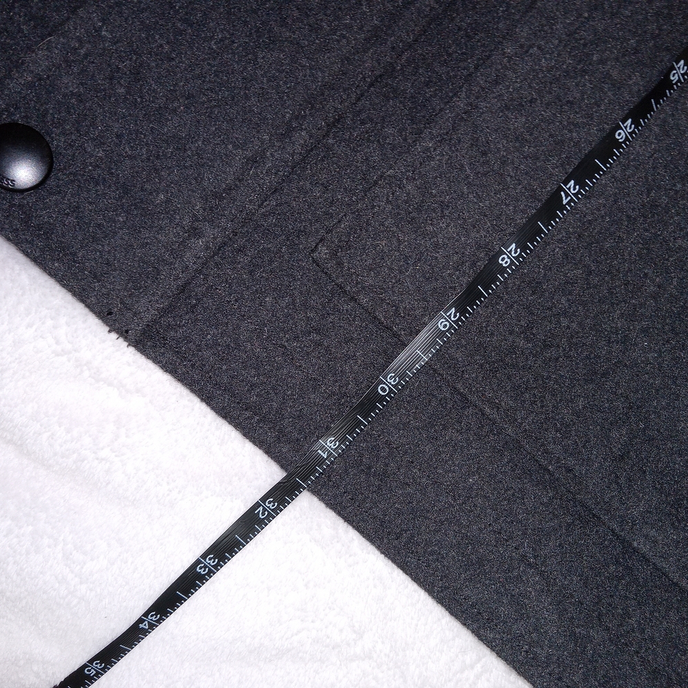 Express Jacket Mens Large Wool Blend Utility Pockets Full Zip Snap Front - Picture 10 of 14